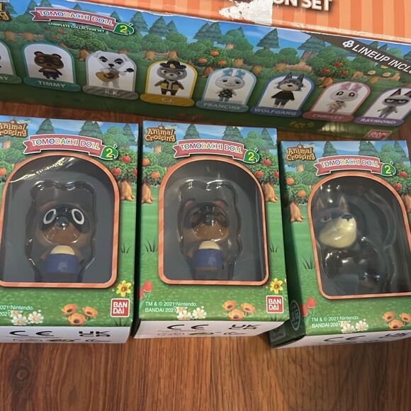 NEW Animal crossings Tomodachi doll complete collection 8 piece set Bandai - Picture 4 of 5